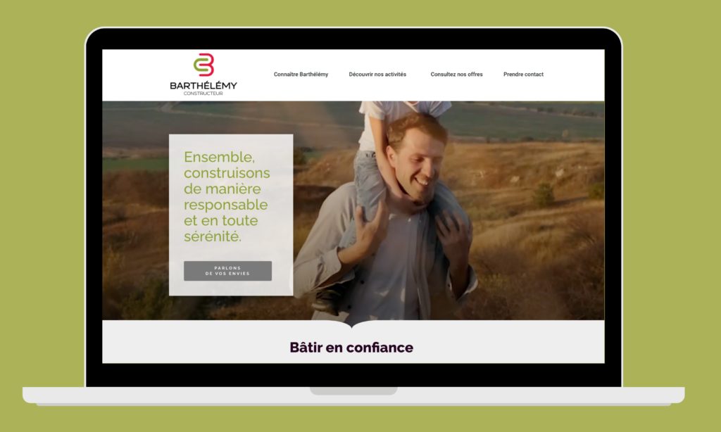 Nouveau site internet Barthelemy constructeur