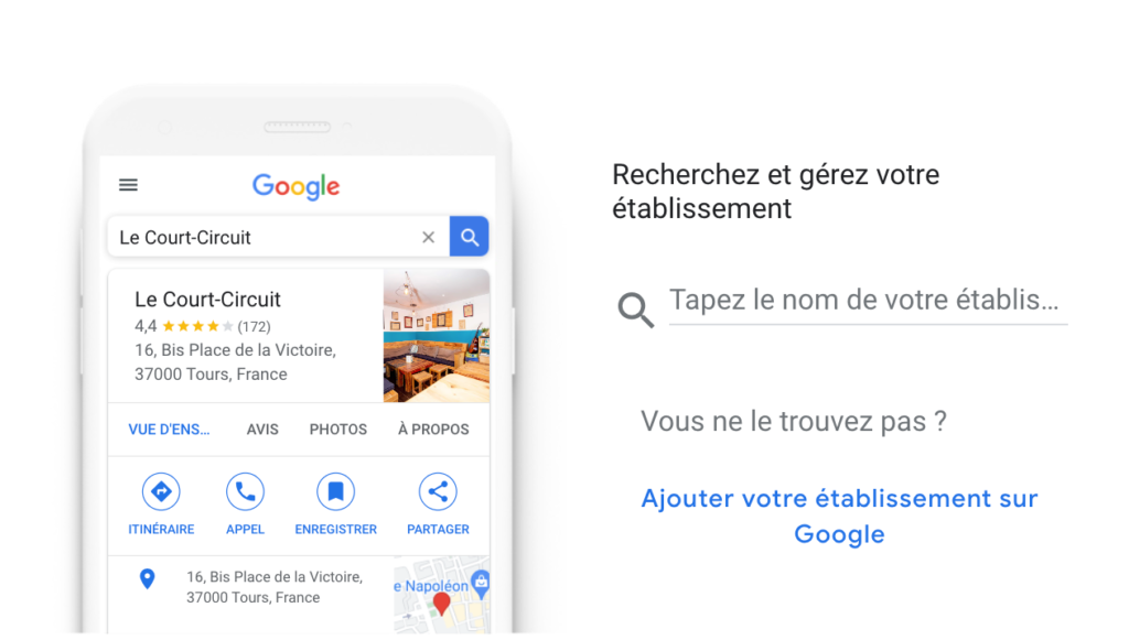 Créer votre fiche d'établissement